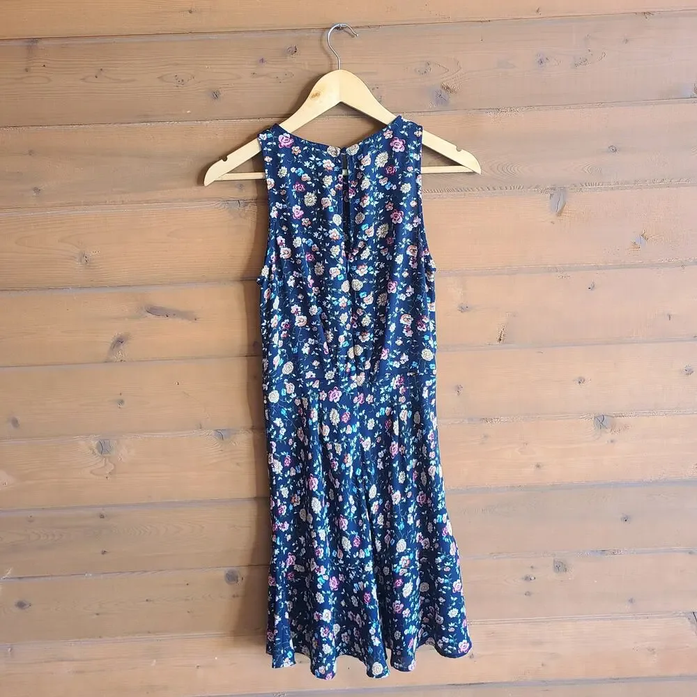 J. Crew Mercantile Floral Dress Tank Top Vintage Navy 2 Boho Cottagecore Preppy